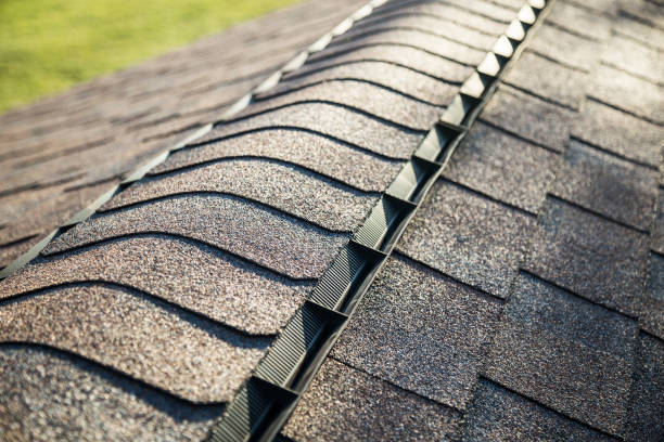 istock Roof Shingles with Ridge Vent 1051510674