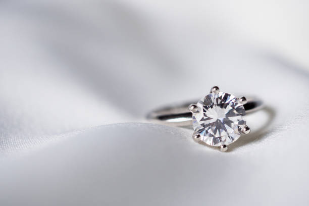 istock Jewelry wedding diamond ring close up 1051512954