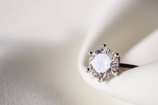 istock Jewelry wedding diamond ring close up 1051512972
