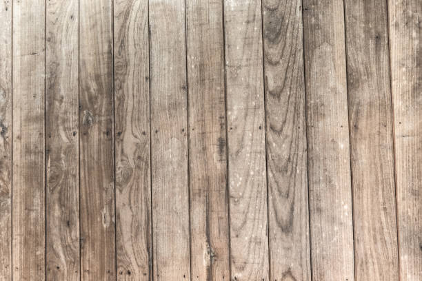 istock Wood table floor with natural pattern texture. Empty template  wood board can be used as background. 1051518040