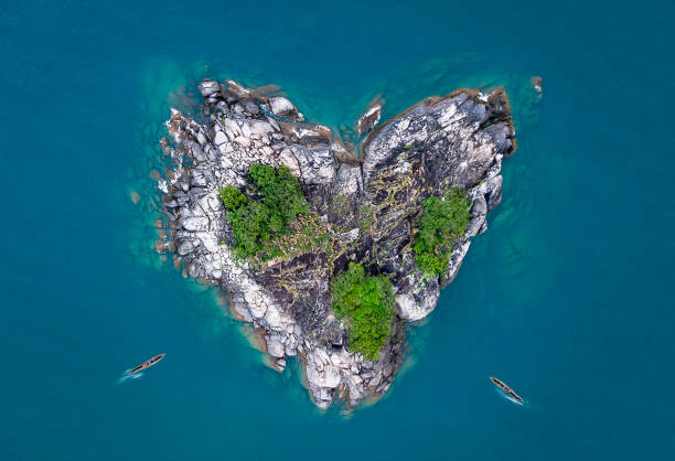 istock Heart Shaped island Lake Malawi 1051520524