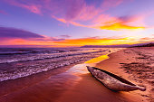 Lake Malawi sunset in Kande beach