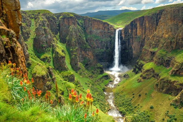 wodospad maletsunyane w lesotho - lesotho zdjęcia i obrazy z banku zdjęć