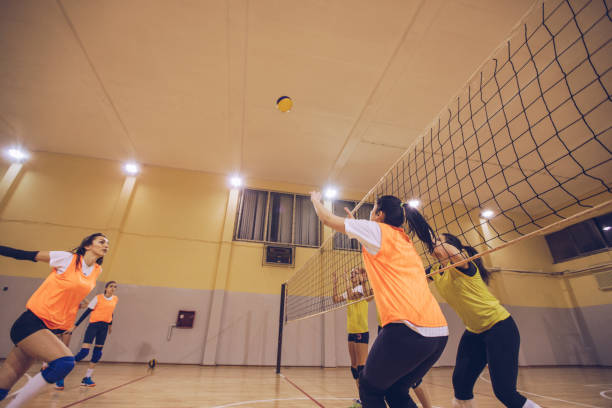 istock Women volleyball match 1051543628