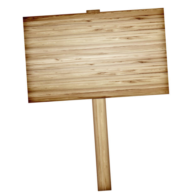 istock Wooden sign isolated on white background 1051549012