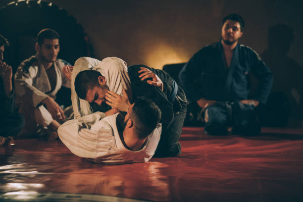 istock Tough Brazilian jujitsu practice 1051552660