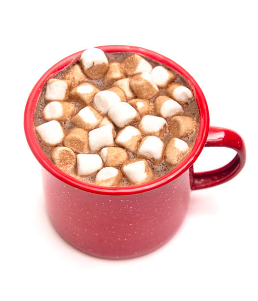 istock A Mug of Hot Chocolate in a Red Metal Mug 1051563220