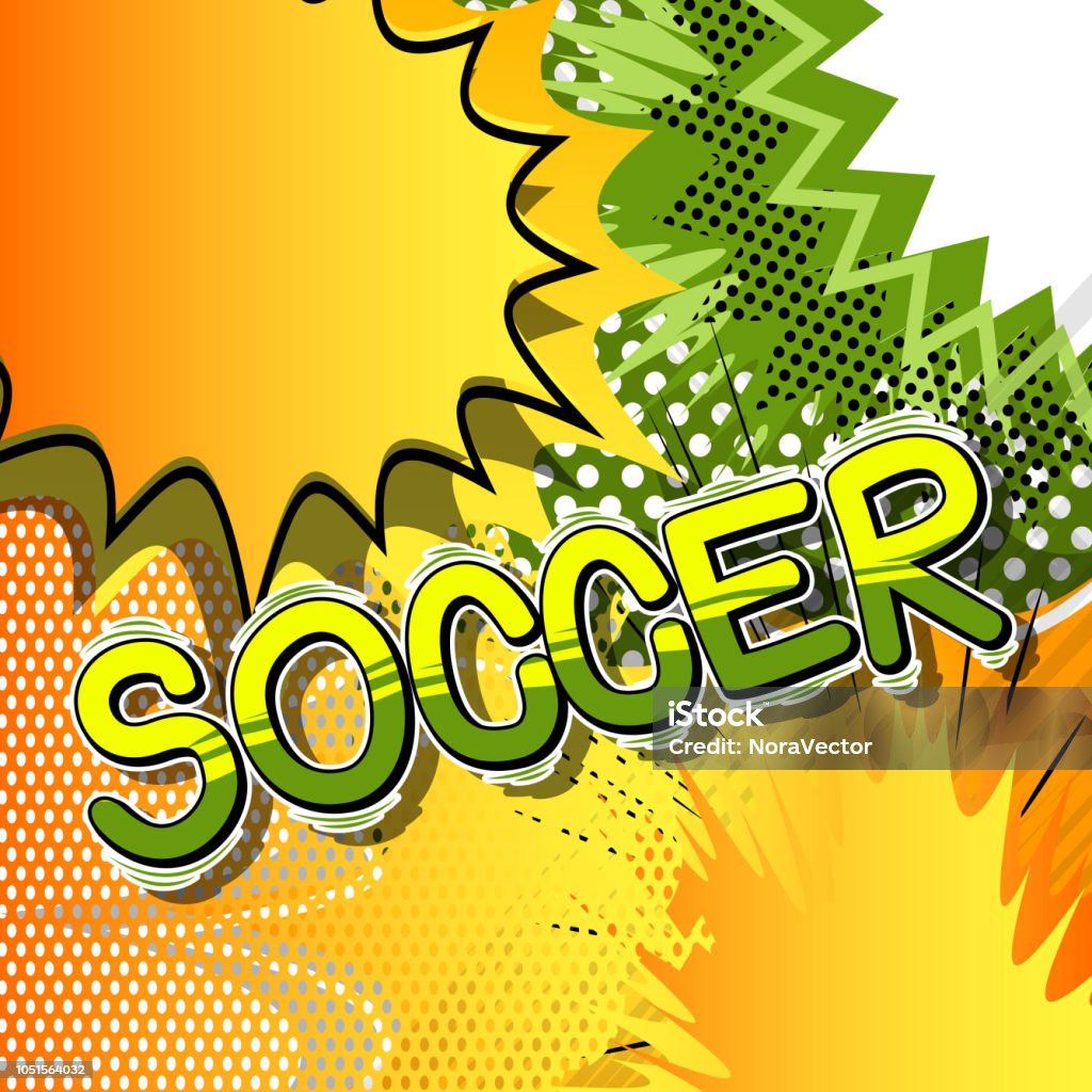 Soccer Comic Book Style Word Stock Illustration Download Image Now soccer-comic-book-style-word-stock-illustration-download-image-now