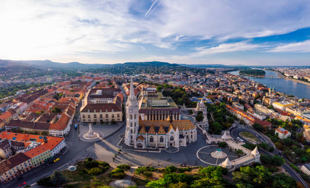 Aerial view of Budapest, Hungary