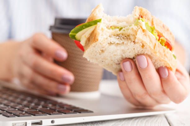 istock Food in the office. Healthy lunch for work 1051577434