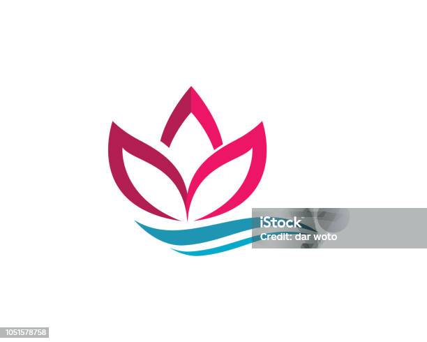 Lotus Flowers Design Stock Illustration - Download Image Now - Lotus Water Lily, Abstract, Art