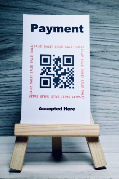 istock Cashless society / Payment.The QR code is 000000000 1051581538
