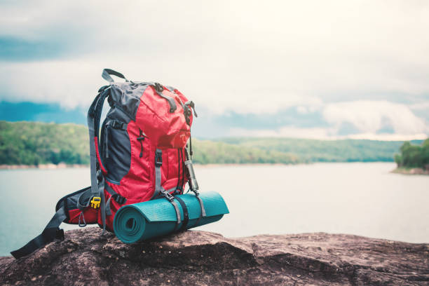 istock Bag for backpacker in the nature 1051600228