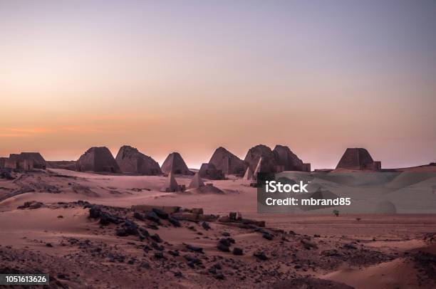 Pyramids Of Meroe Sudan Stock Photo - Download Image Now - Khartoum, Africa, Ancient