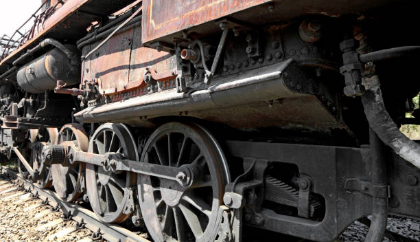 istock Cabin of old locomotive 1051614334