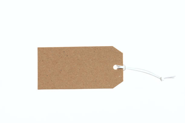 istock Beige recycled tag isolated on a white background 1051617420