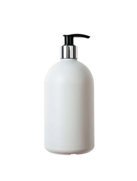 istock Hand soap white bottle, cut out and isolated on a white background 1051617630