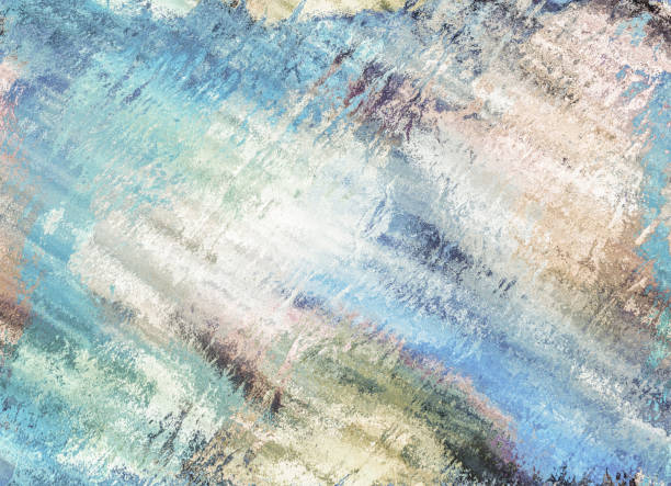 Colorful abstract background, wallpaper and rich, bright, texture with space for text. Liquid acrylic mixed color brushstroke. Underwater fantasy world or daydream.