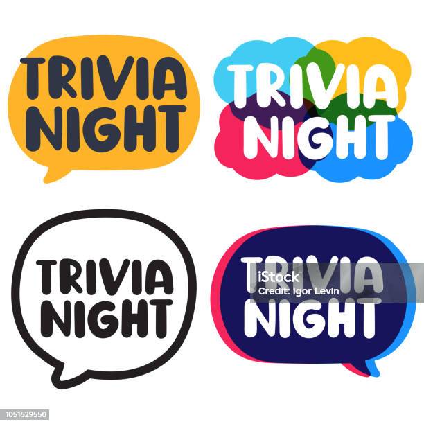 Trivia Night Vector Illustration On White Background Stock Illustration - Download Image Now