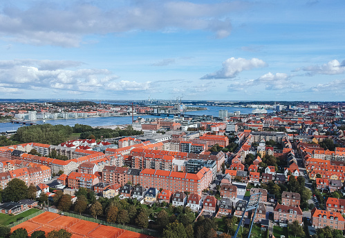 Panoramic view over Aalborg