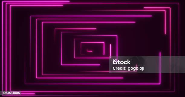 Abstract Neon Lights Backgrounds Stock Photo - Download Image Now - Dance Floor, Illuminated, Laser