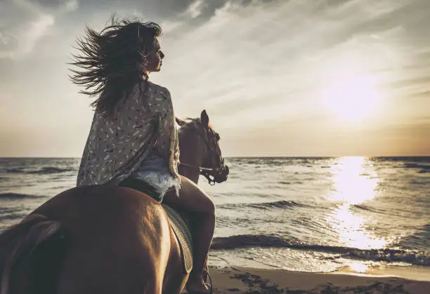Photo of Horseback riding on the beach!