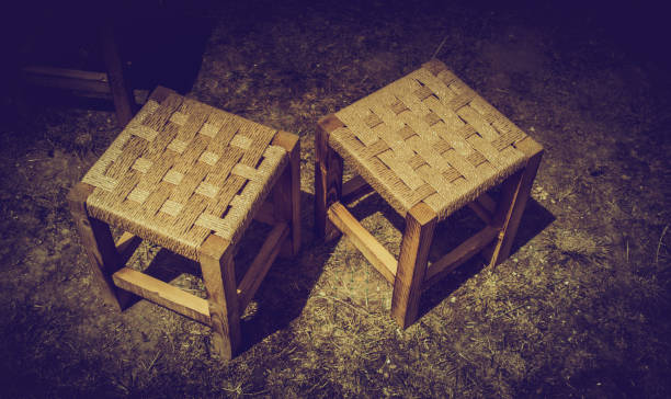 istock Decorative stool as a furniture item in view 1051651960