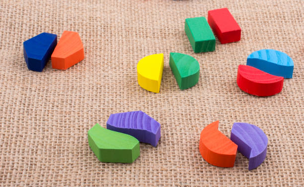 istock Colorful pieces of a logic puzzle 1051652098