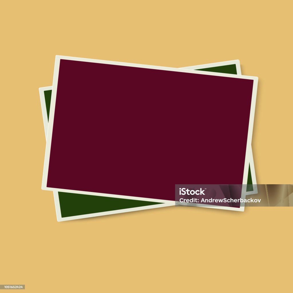 2 Photo Frame Vectpr Two Vector Photo Frames Isolated Stock Illustration - Download Image ...