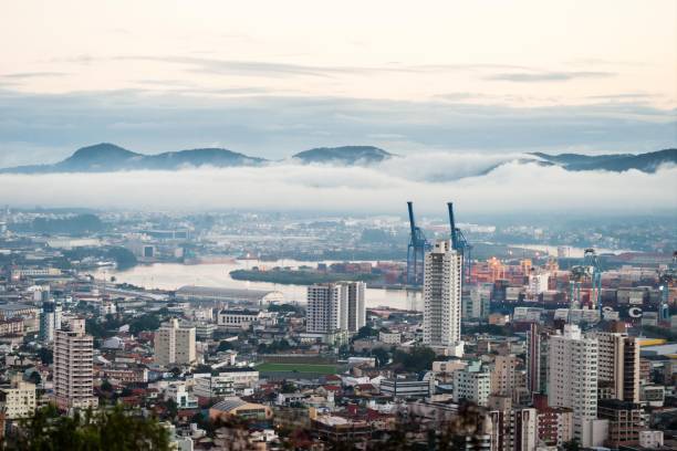 Itaji Itajaí view from Morro da Cruz santana photos stock pictures, royalty-free photos & images