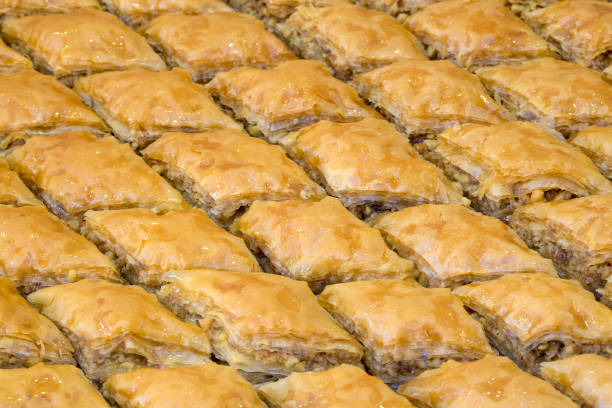 istock Traditional Turkish desserts various; Delicious dessert  Baklava 1051666476