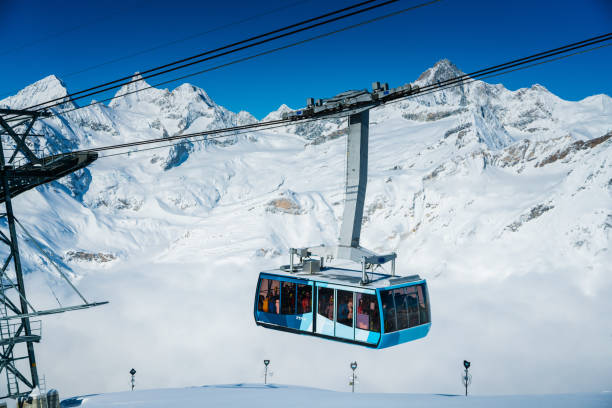 istock Cable car at ski resort Zermatt, Switzerland 1051668114