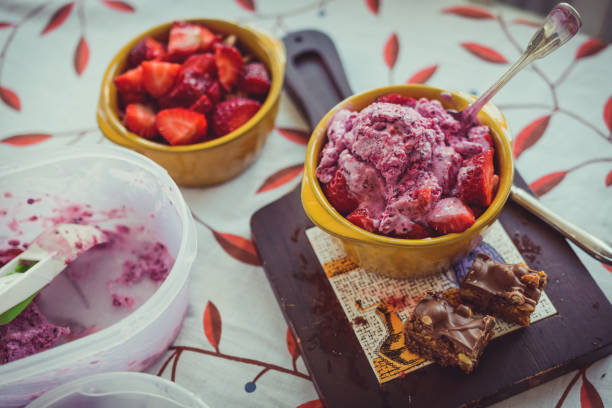 istock Delicious strawberry dessert. 1051675742