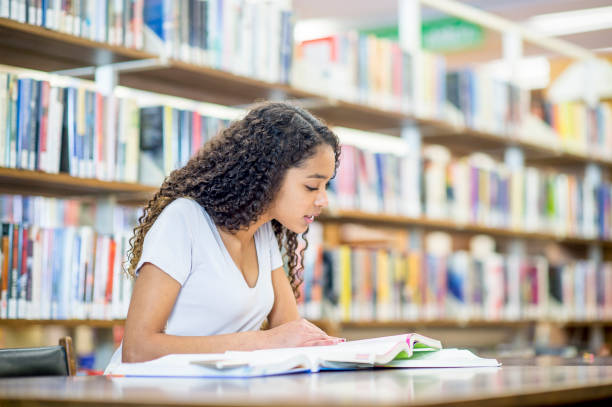 Girl Preparing For A Test