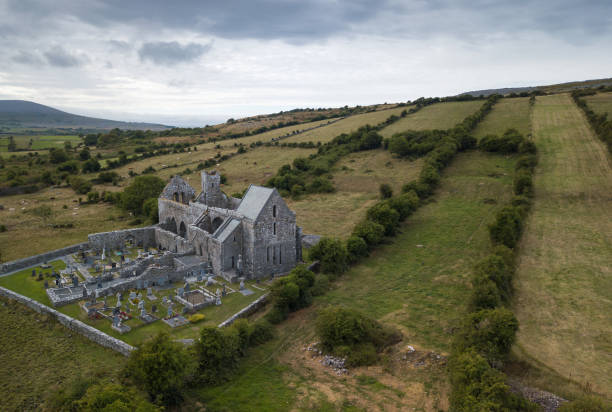 istock Corcomroe Abbey ruins aerial view 1051686778