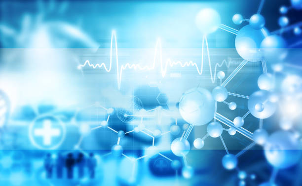 Abstract medical and science background stock photo