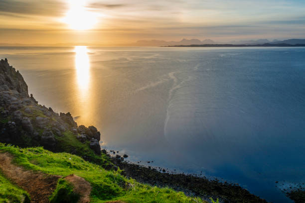 istock twilight over the Staffin seacliffs, Isle of Skye 1051691092