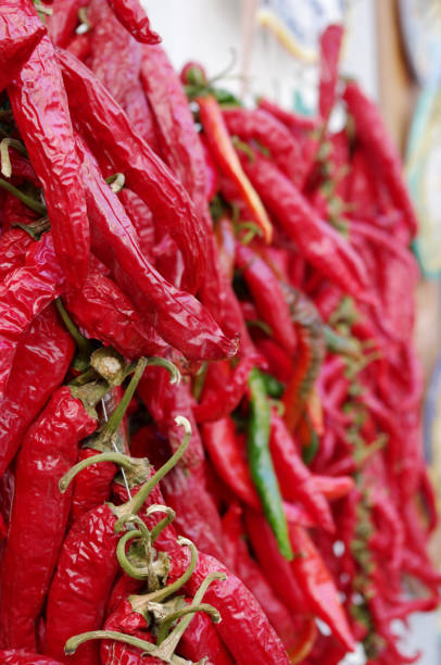 istock Display of dried red chillies 1051693936