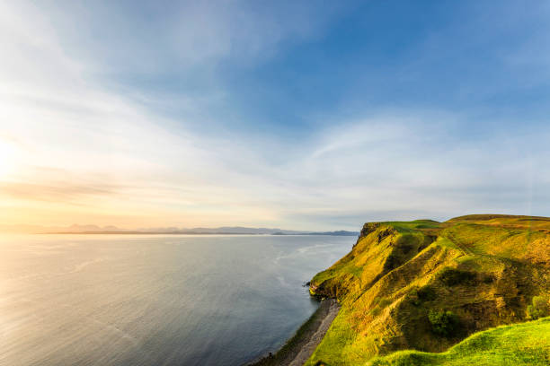 istock twilight over the Staffin seacliffs, Isle of Skye 1051694938