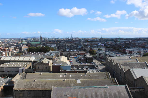 View over Dublin from top of Guinness Storehouse