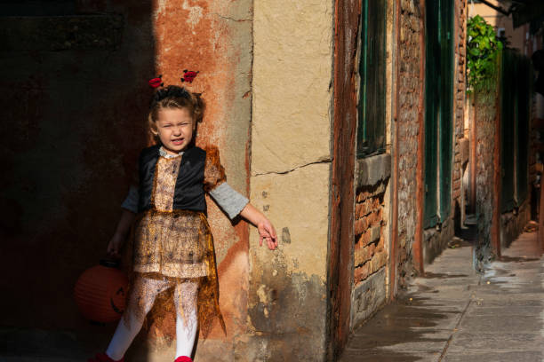 istock Little girl dressed up for Halloween 1051695622