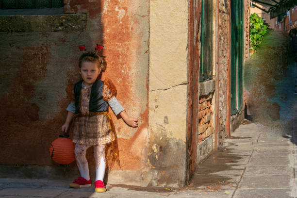 istock Little girl dressed up for Halloween 1051698442