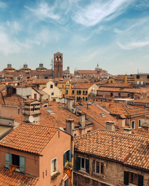 istock View of tiled rooftops in Venice, Italy 1051698548
