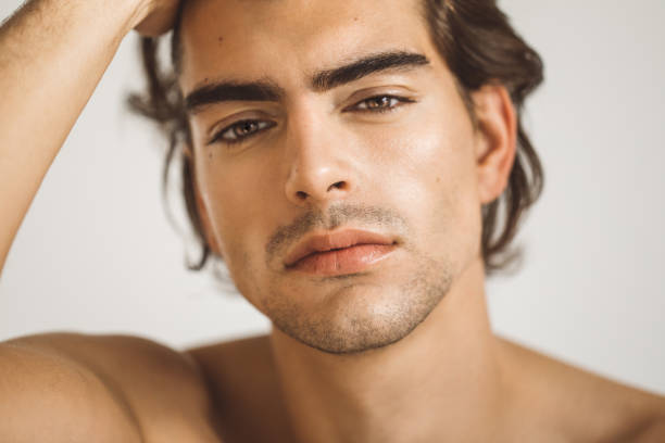 istock Beauty portrait of young man 1051698910