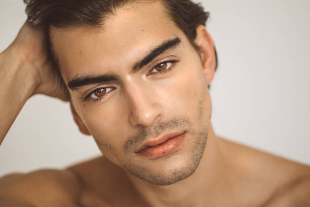 istock Beauty portrait of young man 1051699002