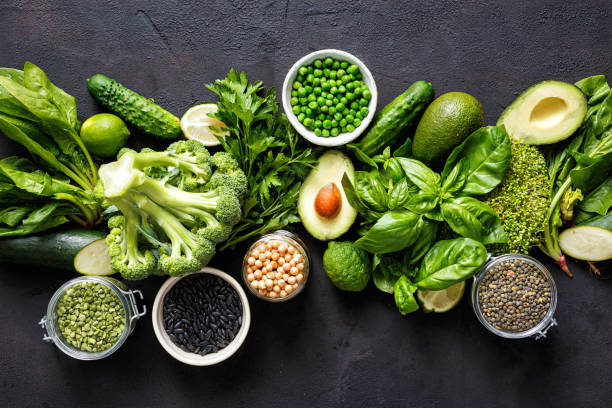 istock Source protein vegetarians Top view healthy food clean eating 1051702322