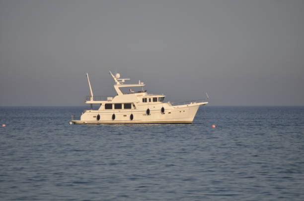 istock The beautiful Luxury yacht in open sea 1051713222