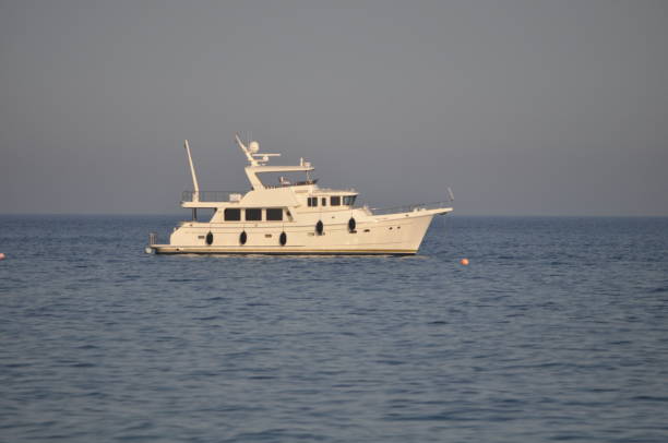 istock The beautiful Luxury yacht in open sea 1051713308