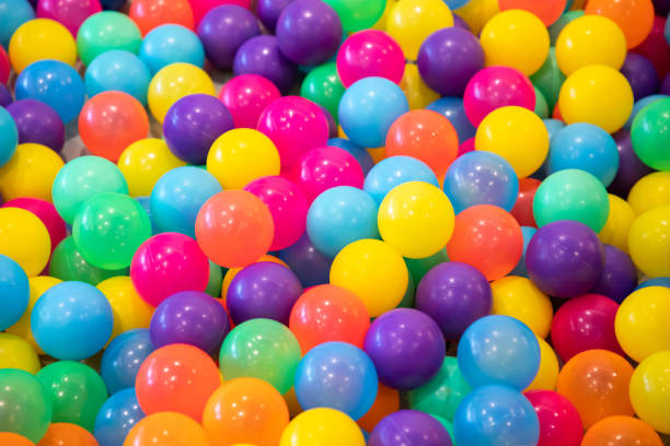 istock colorful plastic balls for kid activity of indoor playground. 1051713644