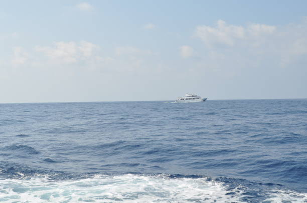 istock The beautiful Luxury yacht in open sea 1051715932